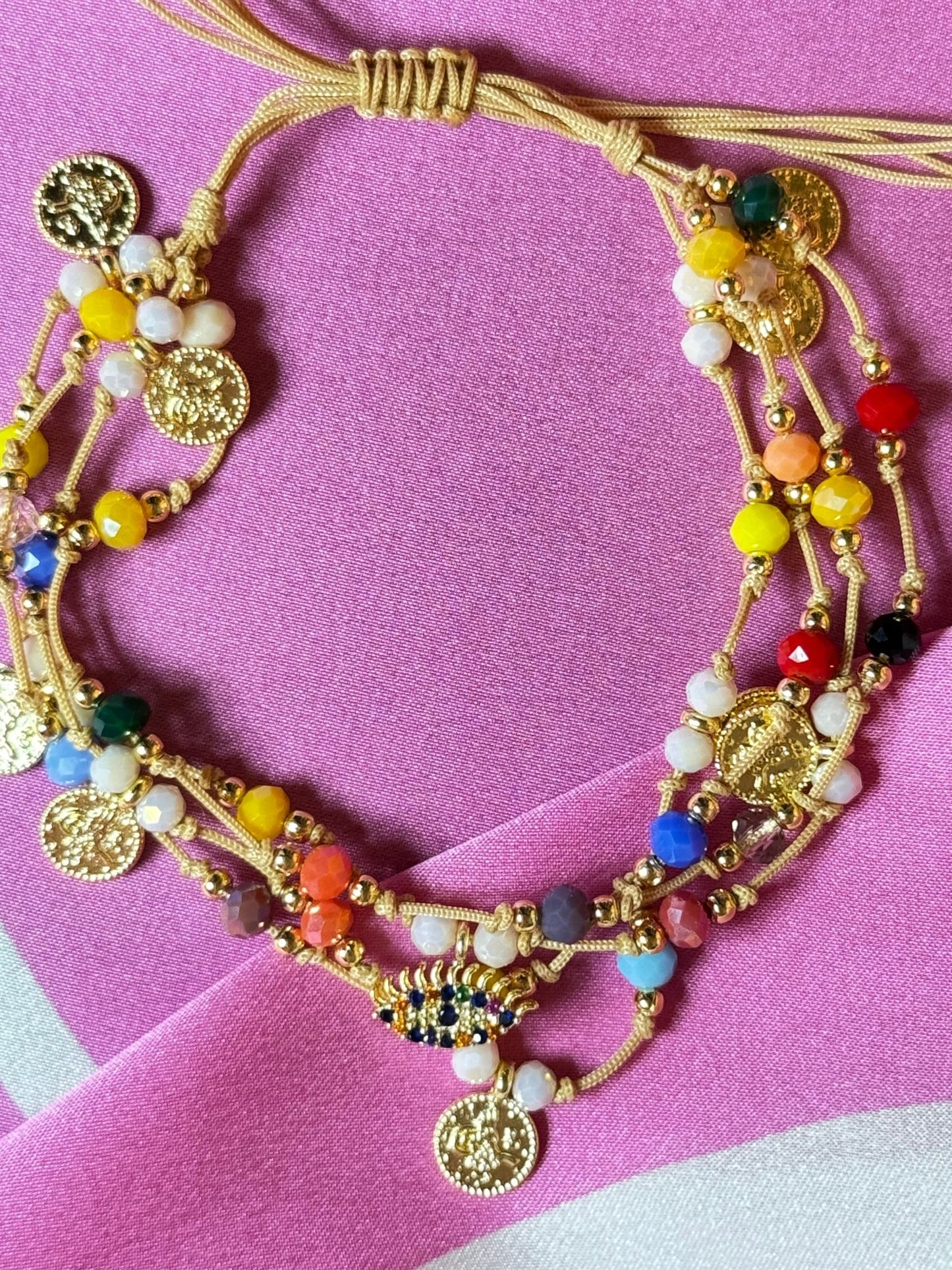 Renkli Boncuklu Bileklik - Kllea