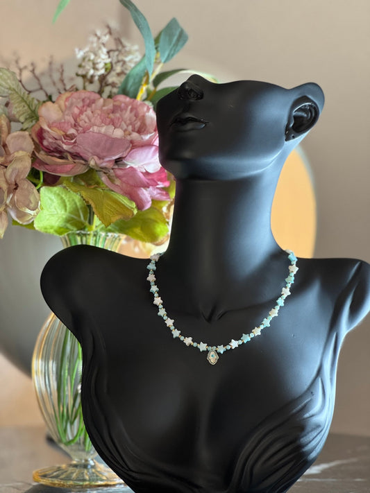 Zarif Doğal Taş Kolye - Kllea