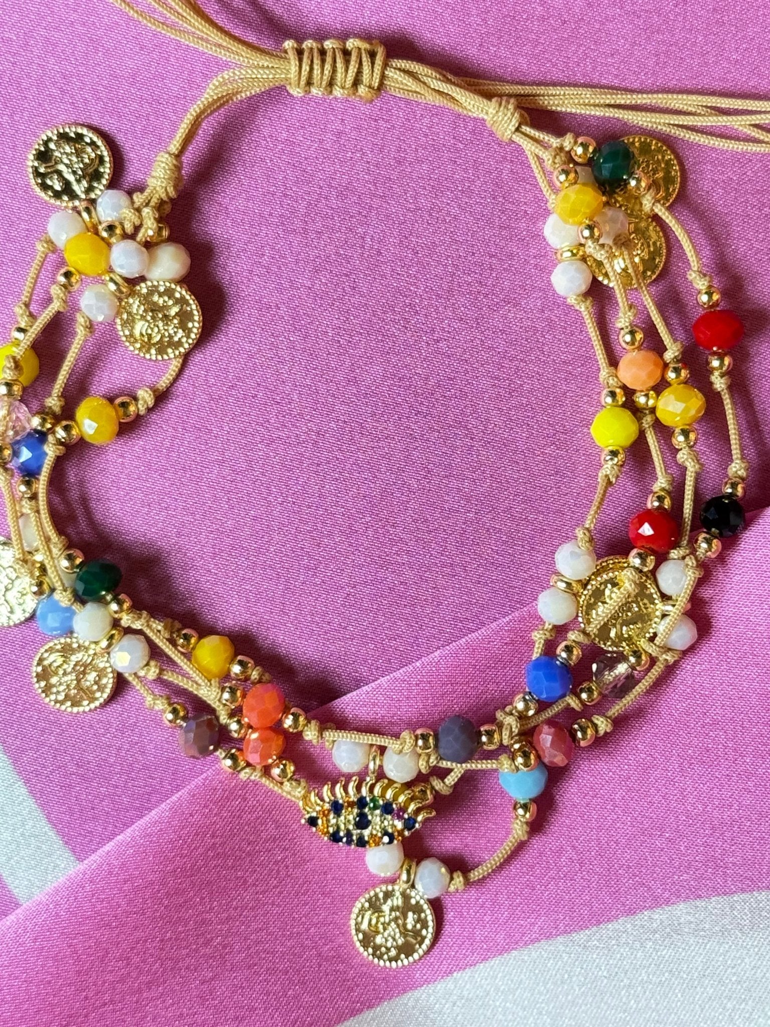 Renkli Boncuklu Bileklik - Kllea