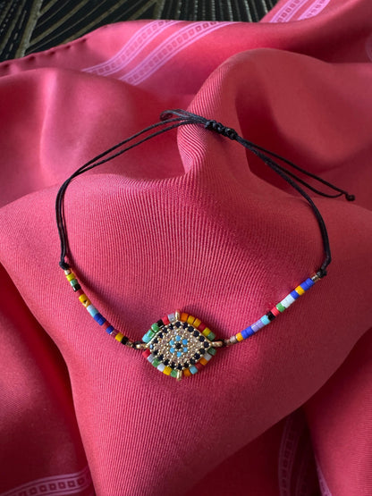 Renkli Boncuklu Mandala Bileklik - Mağazam