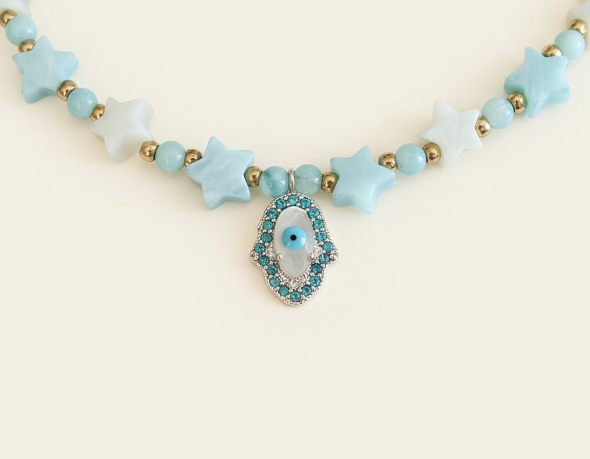 Zarif Doğal Sedef Taş Kolye - Kllea